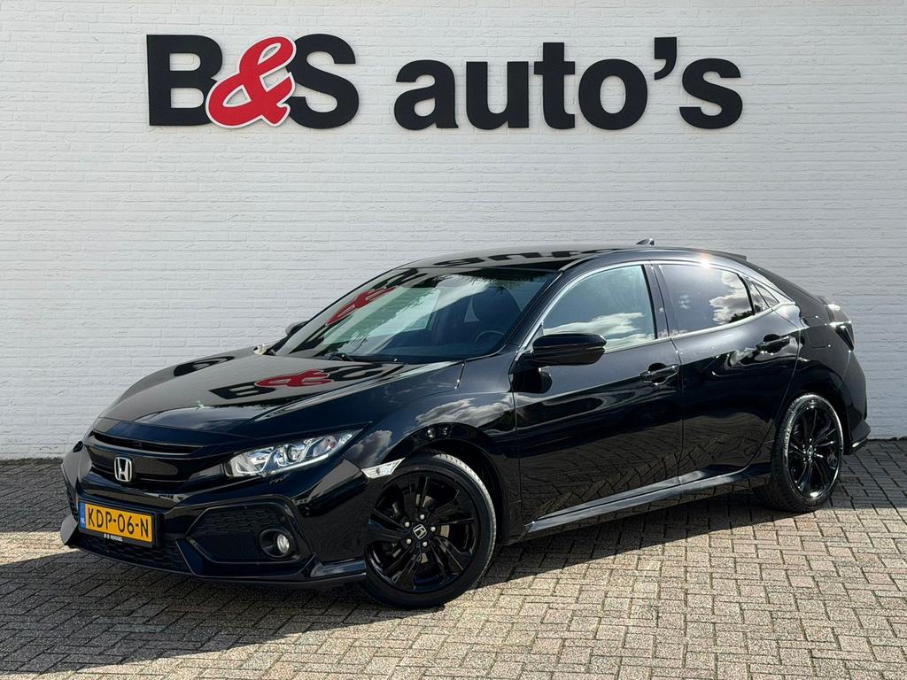 Honda Civic 1.0 i-VTEC PDC+Camera Clima Navigatie Stoelverwa, Auto's, 110 g/km, Zwart, Bedrijf, Grijs