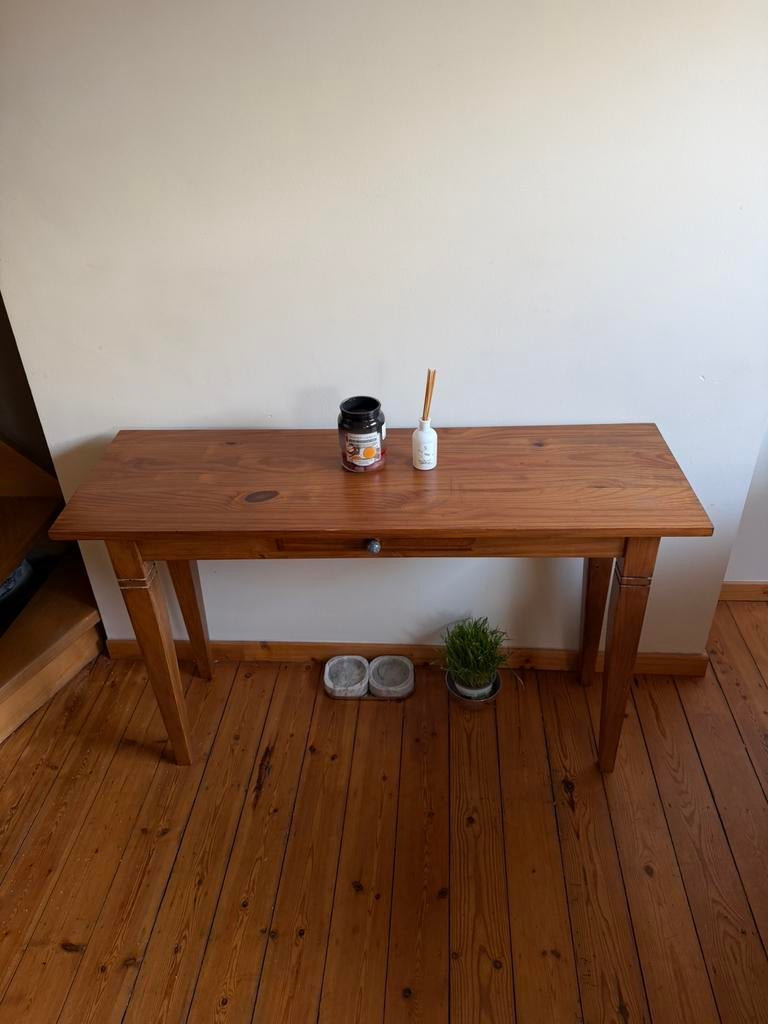 Table console en bois, Maison & Meubles, Enlèvement, Utilisé, 75 cm ou plus, Rectangulaire