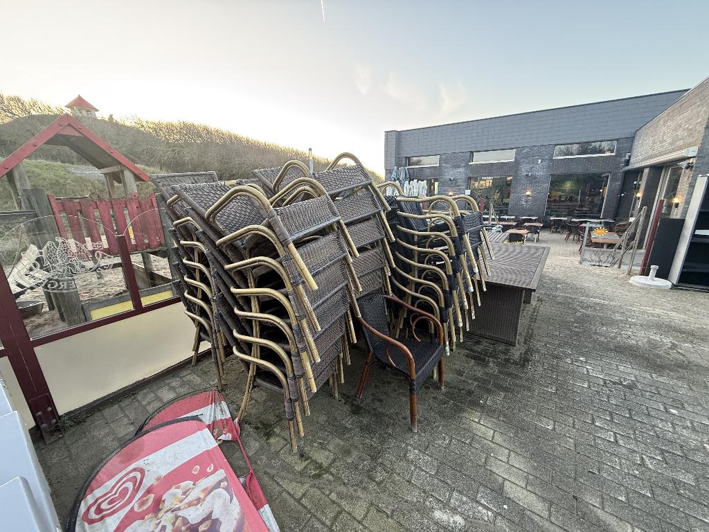 Terras toebehoren, tafels en stoelen, Zakelijke goederen, Ophalen, Gebruikt, Meubilair