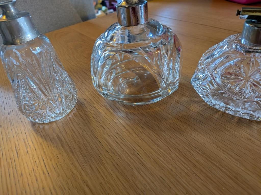 Val St Lambert kristallen toiletflesset, Antiek en Kunst, Ophalen