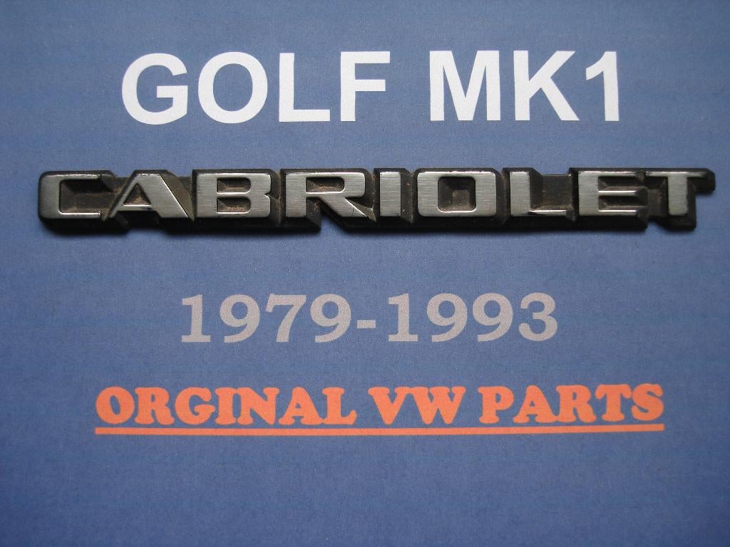 Golf 1  Cabrio Parts, Auto's, Zwart, Cabriolet, Zwart, Golf