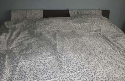 nieuw  katoenen dekbedovertrek, Neuf, Housse de couette, Deux personnes, Vert