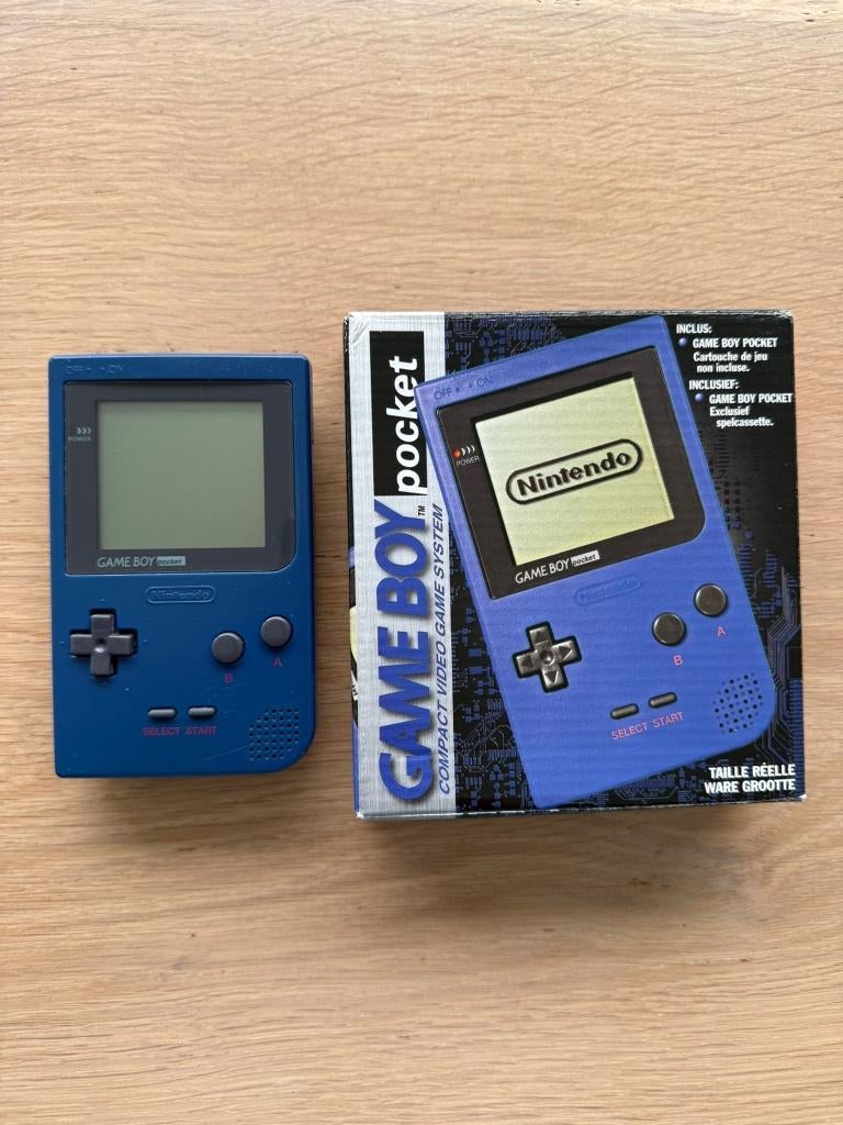 Nintendo Game Boy Pocket First edition - Blue - Mgb-01, Games en Spelcomputers, Spelcomputers | Nintendo Game Boy, Gebruikt, Game Boy Pocket
