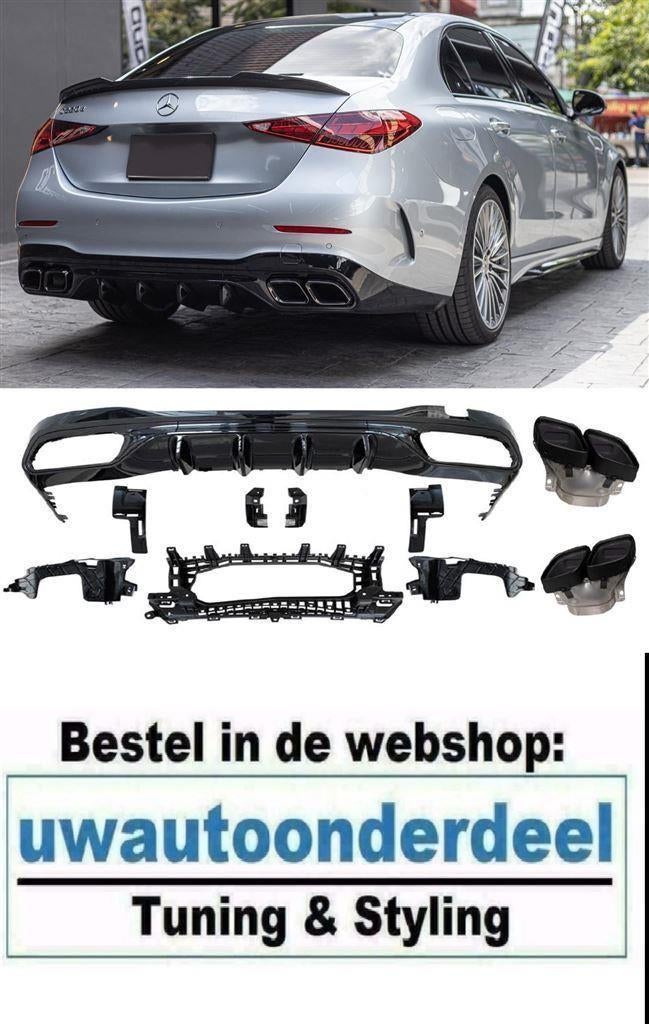 C63 AMG Look Black Uitlaat Geschitk voor MB C Klasse W206 S2, Verzenden