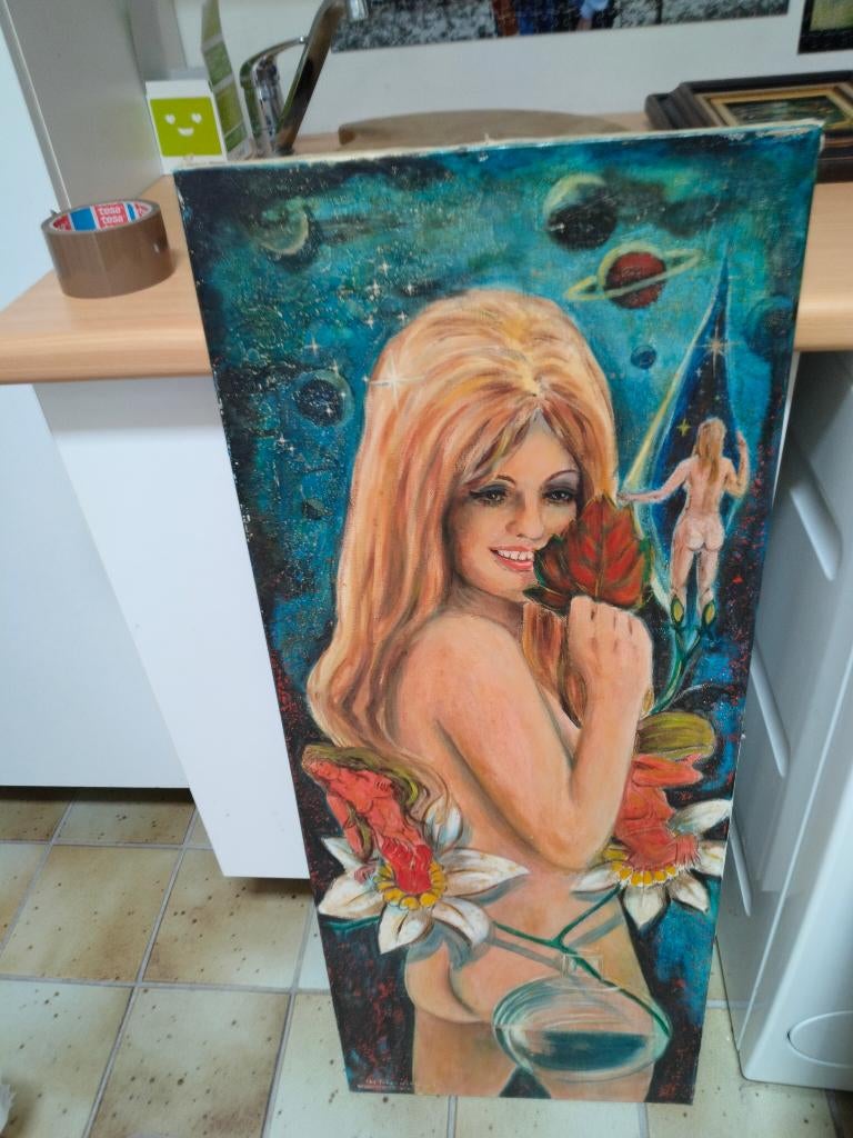 schilderij, Antiek en Kunst, Kunst | Schilderijen | Modern, Ophalen