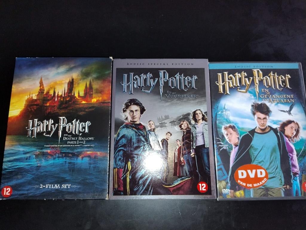 DVD Harry Potter Lot van 3 DVD's, Enlèvement, Utilisé, Autres types