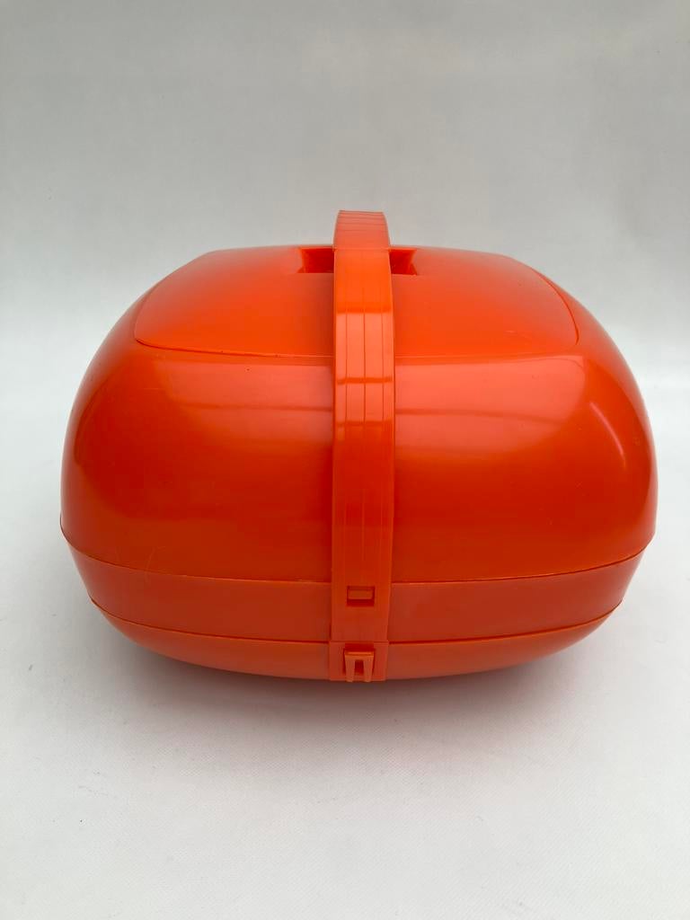 Vintage Picnic set in oranje kunststof (4 personen), Ophalen of Verzenden, Gebruikt