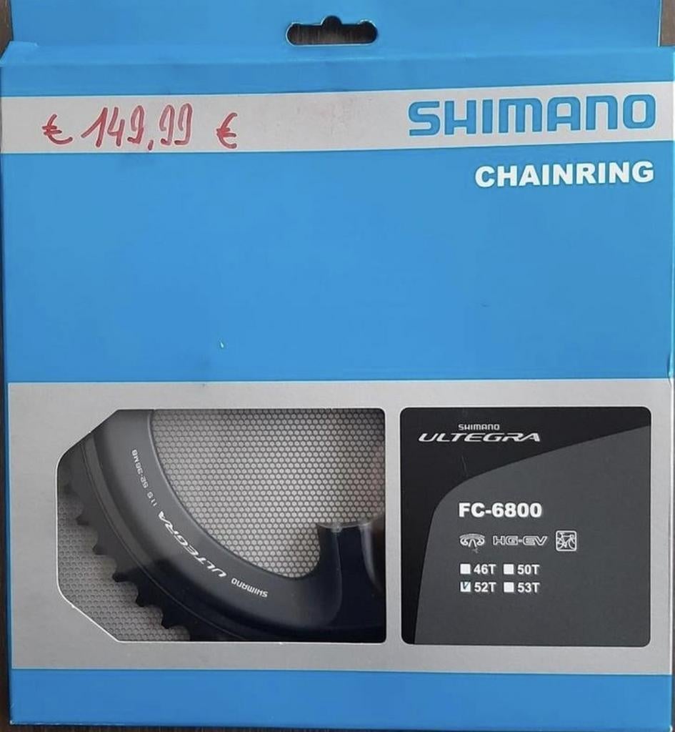 Shimano FC-6800 Ultegra 52t, Vélos & Vélomoteurs, Vélos Pièces, Neuf, Pédalier ou Pédales, Enlèvement, Aluminium