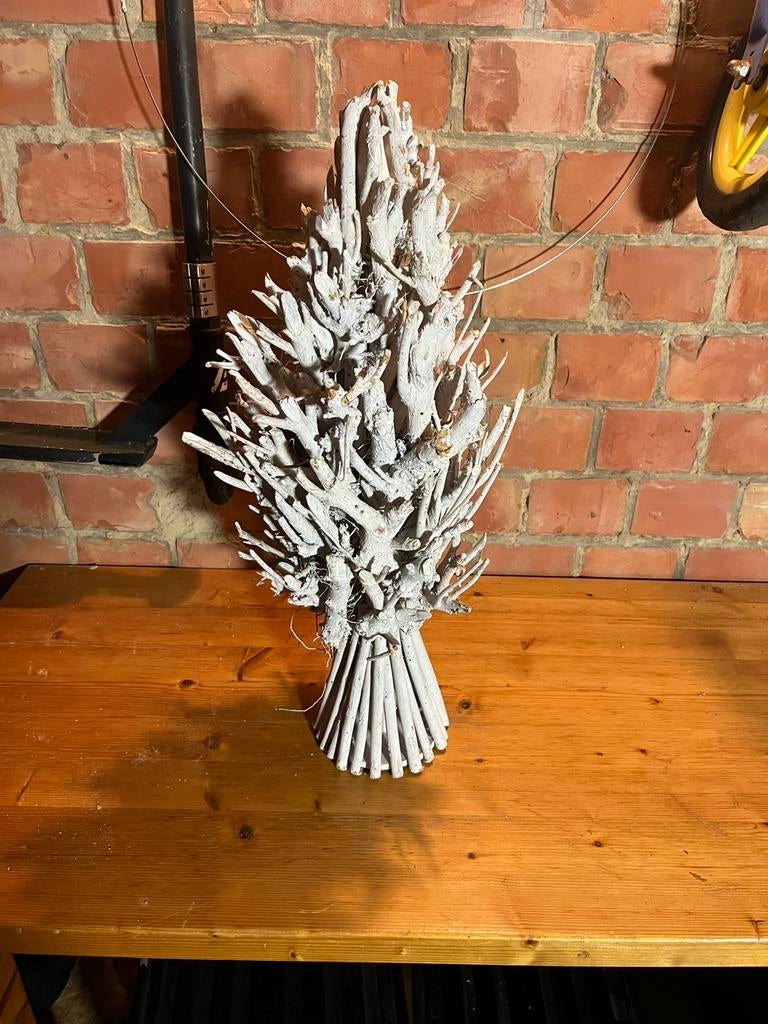 Decoratie houten bloem, Huis en Inrichting, Woonaccessoires | Kransen, Ophalen of Verzenden, Nieuw