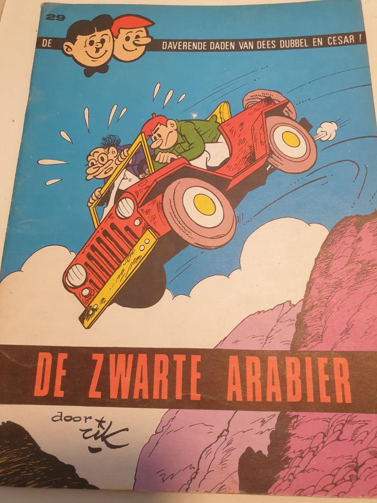 DEES DUBBEL EN CESAR NR 29 DE ZWARTE ARABIER  RIK CLEMENT, Eén stripboek, Ophalen of Verzenden, Zo goed als nieuw, Rik
