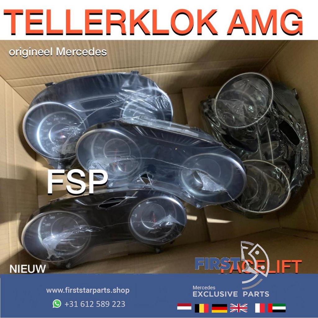 W117 CLA Facelift 45 AMG tellerklok Mercedes 2013-2019 origi, Auto-onderdelen, Dashboard en Schakelaars, Gebruikt, -, Ophalen of Verzenden