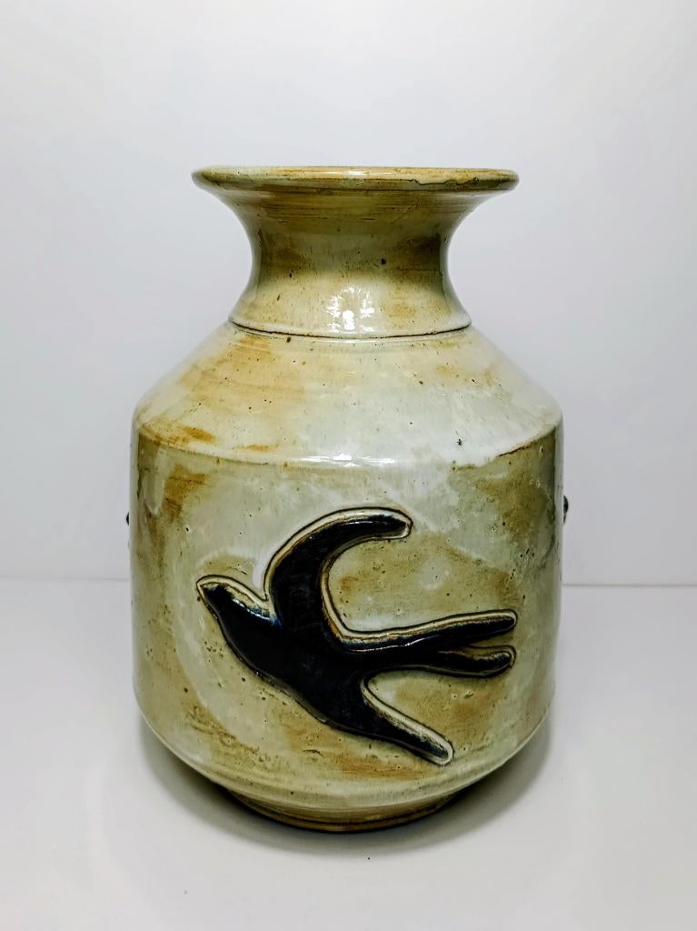 Grès de BOUFFIOULX: Vase ARMOGRES. Circa 1950-60, Enlèvement ou Envoi
