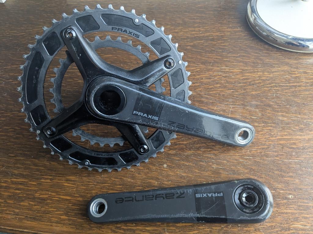 Pédalier Praxis Payante carbone 172,5mm 50/34, Pédalier ou Pédales, Enlèvement ou Envoi, Praxis, Utilisé