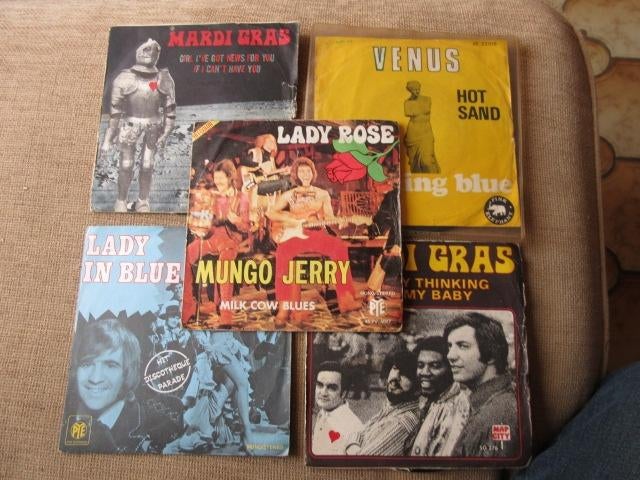 lot 5x Vynils 45t  divers 1970' VG condition, CD & DVD, Enlèvement ou Envoi, Single, Utilisé, Pop