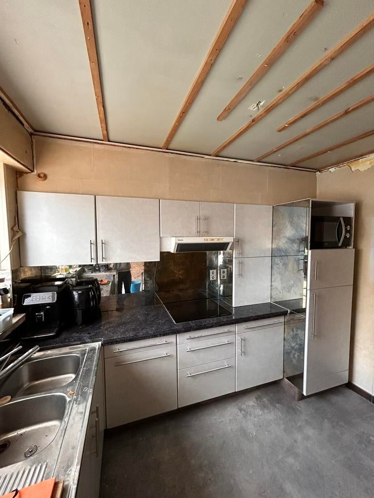 Keuken te geef, Ophalen, Gebruikt, Graniet of Steen, Hoekkeuken