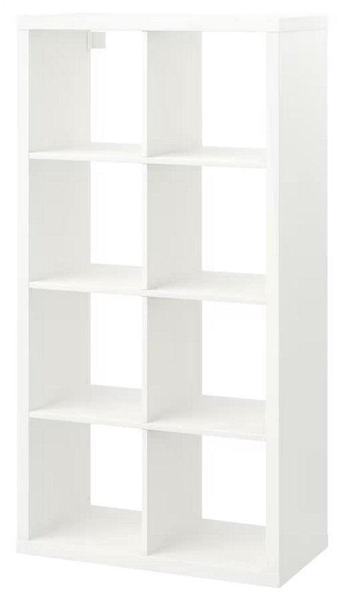 Kallax kast 2x4 wit (IKEA), Huis en Inrichting, Kasten | Boekenkasten, Ophalen, 100 tot 150 cm, 50 tot 100 cm, Zo goed als nieuw