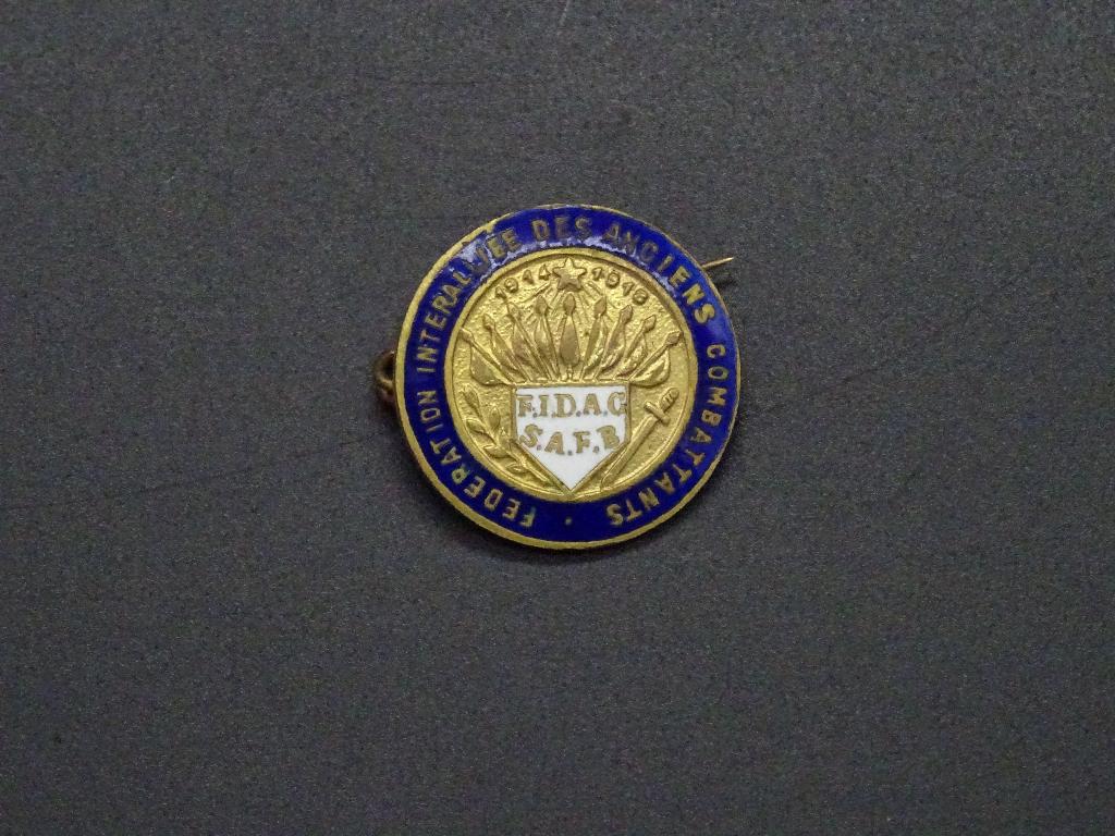 Pin Association française des anciens combattants FIDAC WW1, Collections, Objets militaires | Général, Enlèvement ou Envoi, Autres