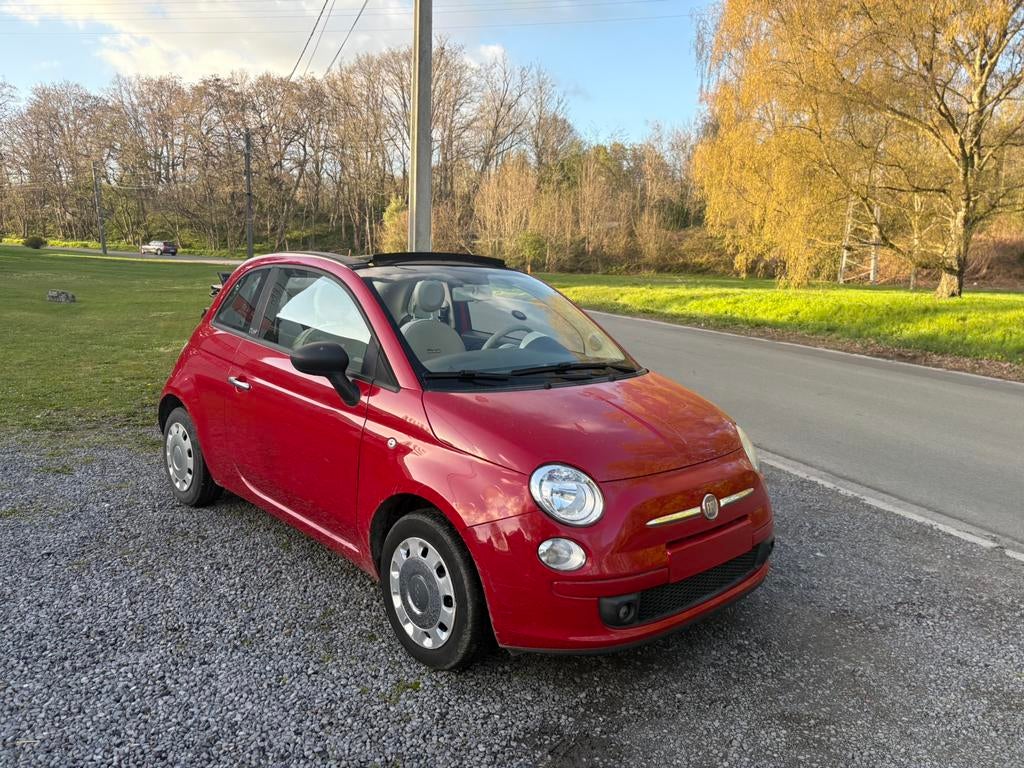 Fiat 500 cabriolet 147000km essence euro 5, Autos, Fiat, Rouge, Euro 5, Achat, Entreprise
