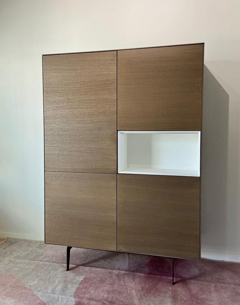 Bergkast eik - Mintjens Furniture - Bloom collectie BL10, Huis en Inrichting, Ophalen, Met deur(en), 150 tot 200 cm, Zo goed als nieuw