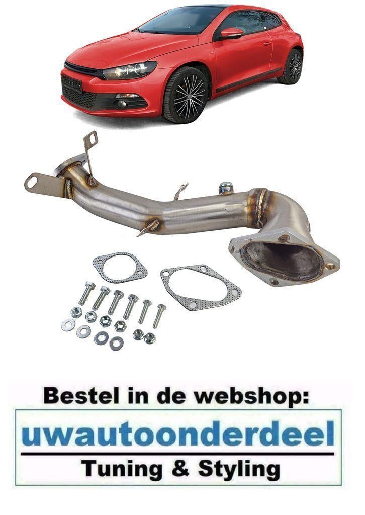 Racing Downpipe RVS Geschikt Voor Volkswagen Scirocco 1.4 TS, Envoi
