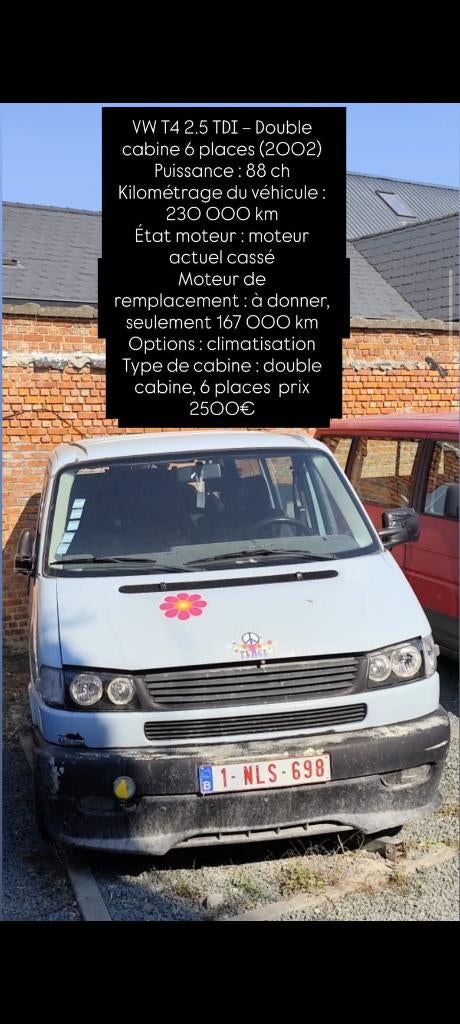 Moteur VW T4, Enlèvement ou Envoi, Utilisé, Volkswagen