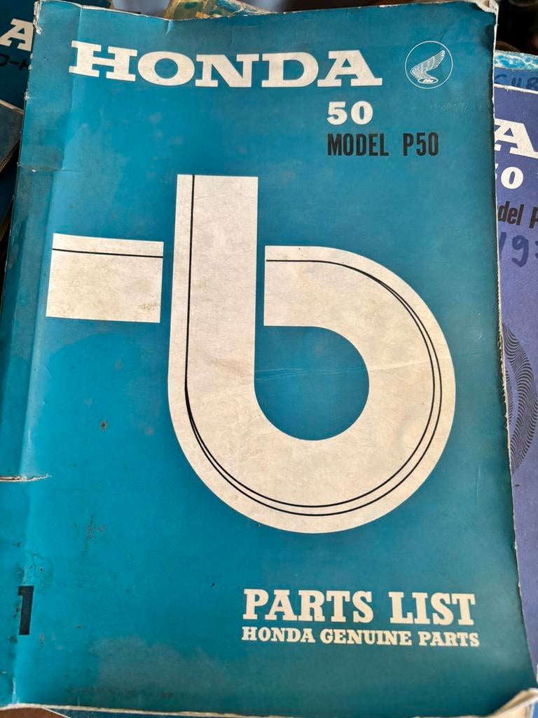 Onderdelenboek Honda P50, Motoren, Handleidingen en Instructieboekjes, Ophalen of Verzenden, Honda