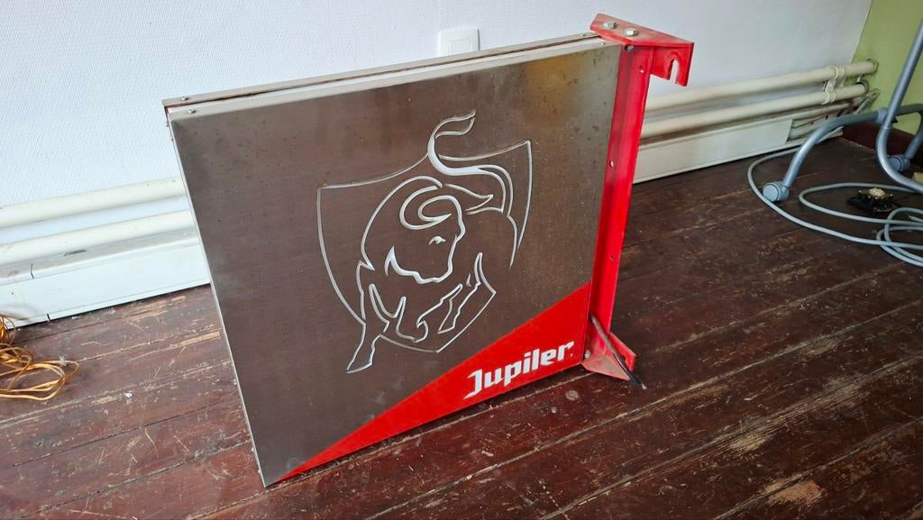Jupiler grote dubbelzijdige lichtreclame, Verzamelen, Ophalen, Jupiler