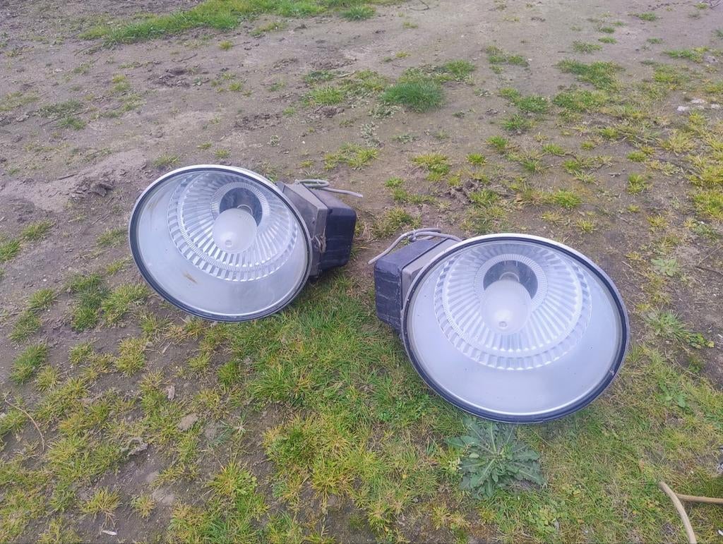 Fabrieks lampen 2 stuks, Antiek en Kunst, Antiek | Verlichting, Ophalen