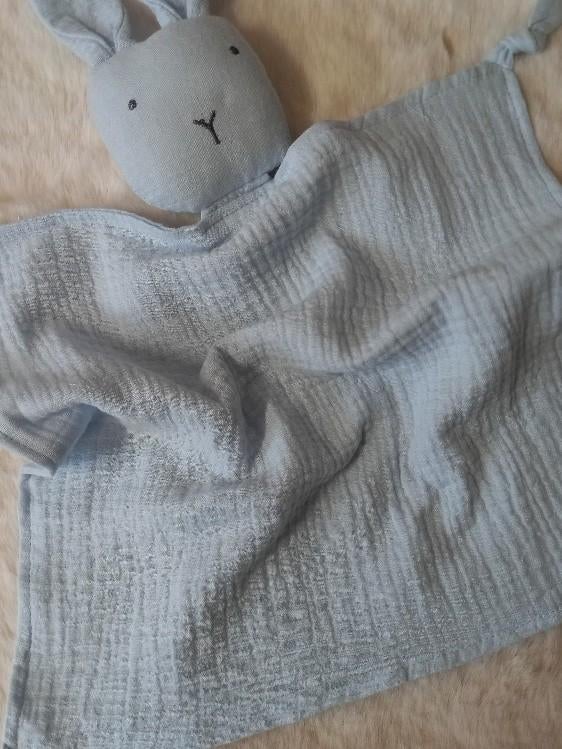 blauw babyknuffeltje in bambou, Verzenden, Nieuw