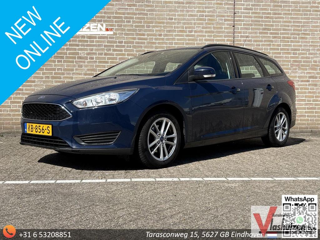 Ford Focus Wagon 1.0 Trend | Airco | Cruise | Navi | PDC |, Auto's, Ford, Zwart, Blauw, Bedrijf, Break