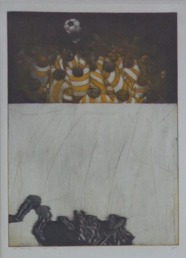 MAURICE PASTERNAK / JEU I / ETS-AQUATINT / 83x67cm / KADER, Antiquités & Art, Art | Lithographies & Sérigraphies, Enlèvement