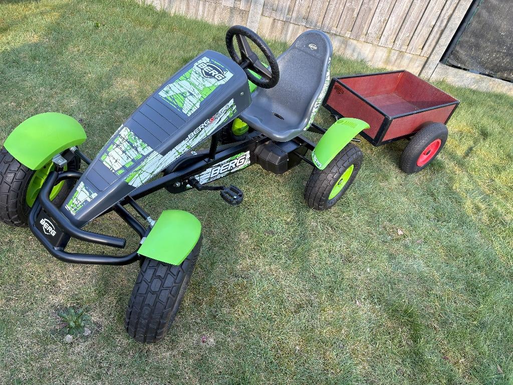 Berg gocart met aanhanger, Kinderen en Baby's, Ophalen, Zo goed als nieuw, Berg, Met kar of aanhanger