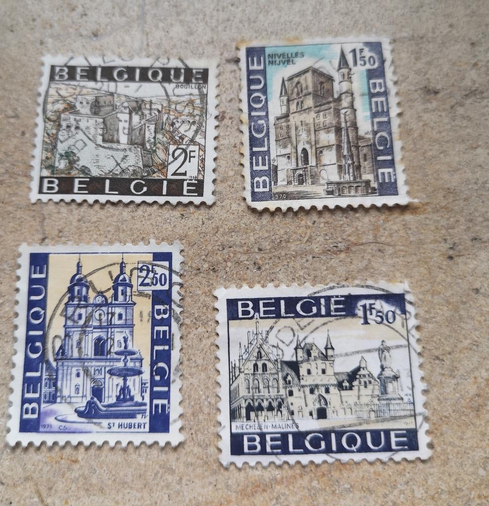 4 postzegels België, Postzegels en Munten, Ophalen of Verzenden