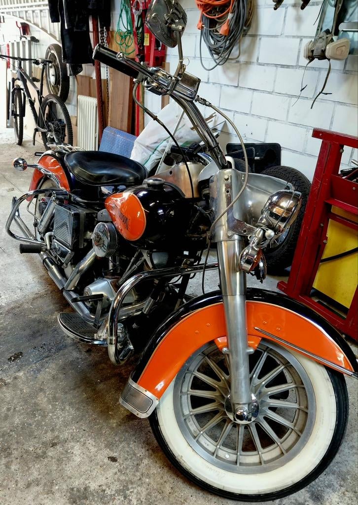 Harley Davidson  FLH shovel 1200ccc 1978, Motoren, Ophalen, Gebruikt