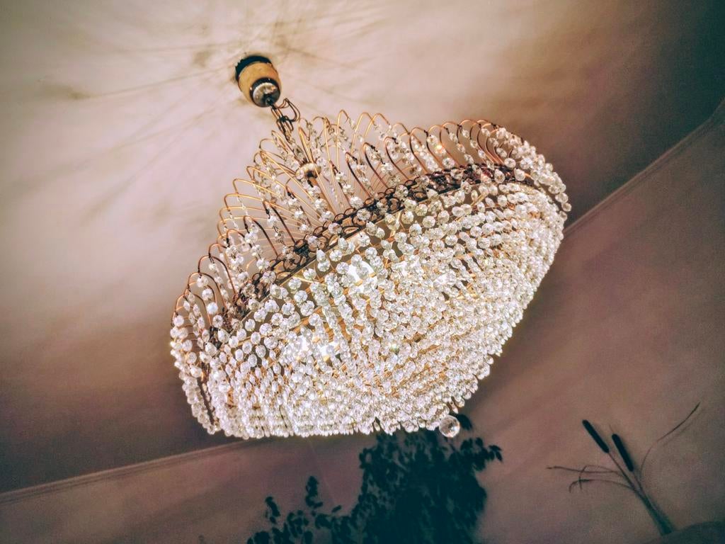 Kristallen kroonluchters - 2 stuks, Ophalen, Gebruikt