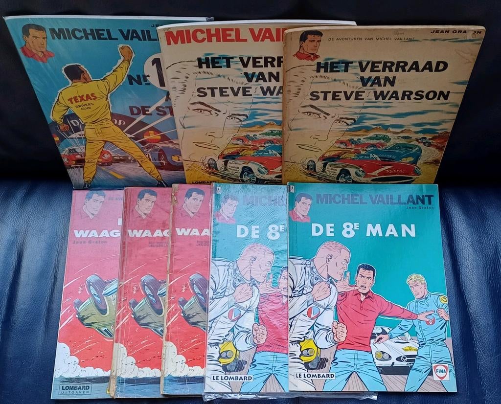 Strips Michel Vaillant aan 2€/stuk, Boeken, Stripverhalen, Zo goed als nieuw, Meerdere stripboeken, Ophalen of Verzenden