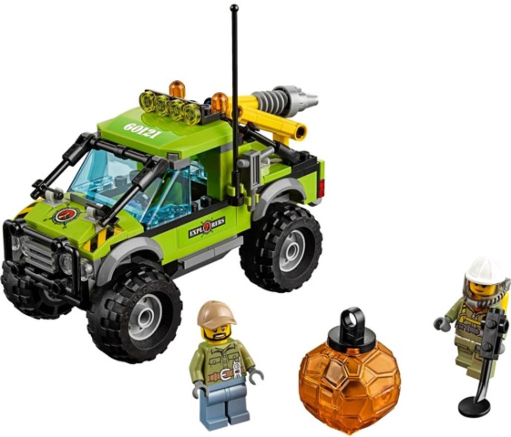 Lego City 60121 - Volcano Exploration Truck, Ophalen of Verzenden, Zo goed als nieuw, Complete set, Lego