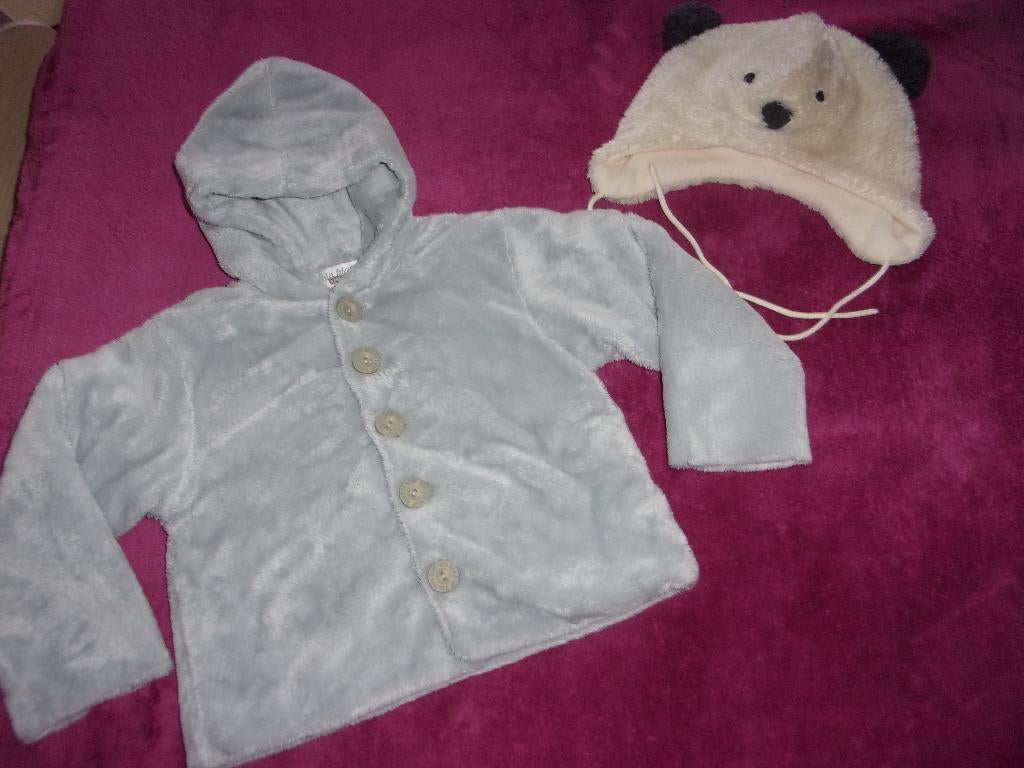 Heel mooi winterjasje met bijpassend mutsje. Maat 86, Kinderen en Baby's, Babykleding | Maat 86, Zo goed als nieuw, Meisje, Jasje