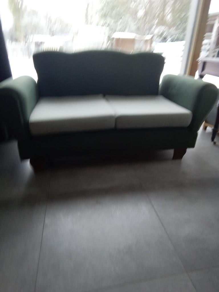 Zetel, Huis en Inrichting, Zetels | Zetels, Ophalen, Gebruikt, Tweepersoons, Rechte bank