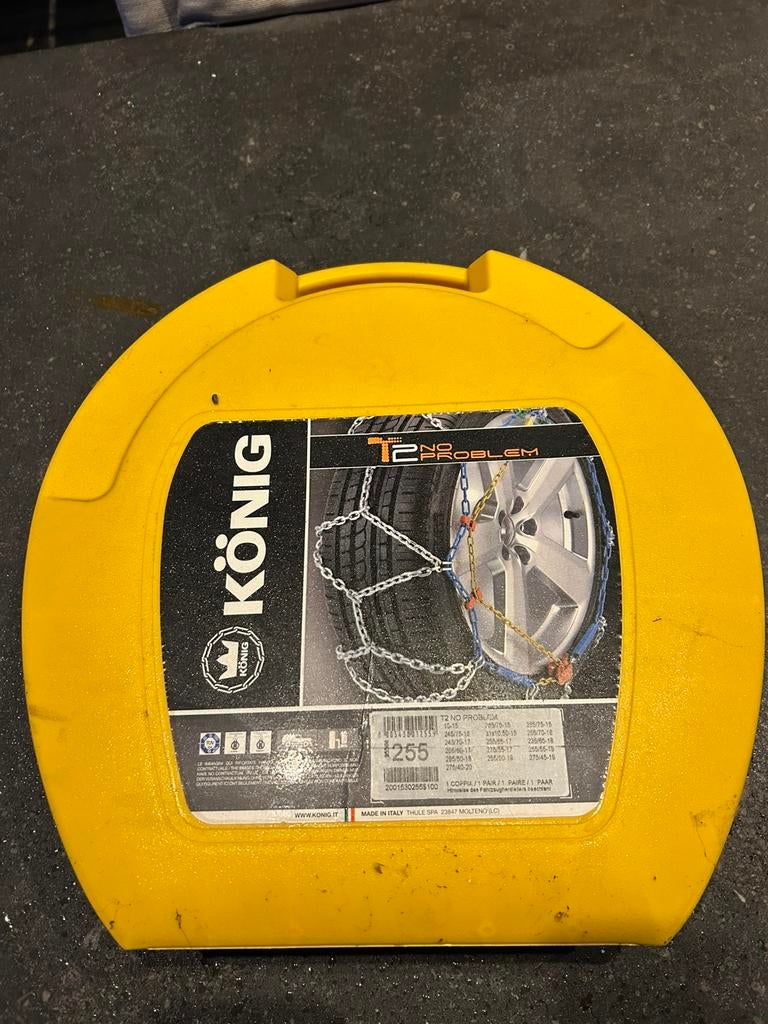 König 255 XL of XXL sneeuwkettingen, Auto diversen, Sneeuwkettingen, Ophalen, Zo goed als nieuw