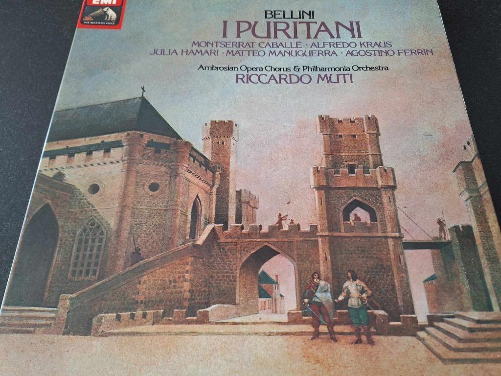 Bellini / Muti - I Puritani Box 3 x Lp's Vinyl, CD & DVD, Vinyles | Classique, Utilisé, Classicisme, Opéra ou Opérette, 12 pouces