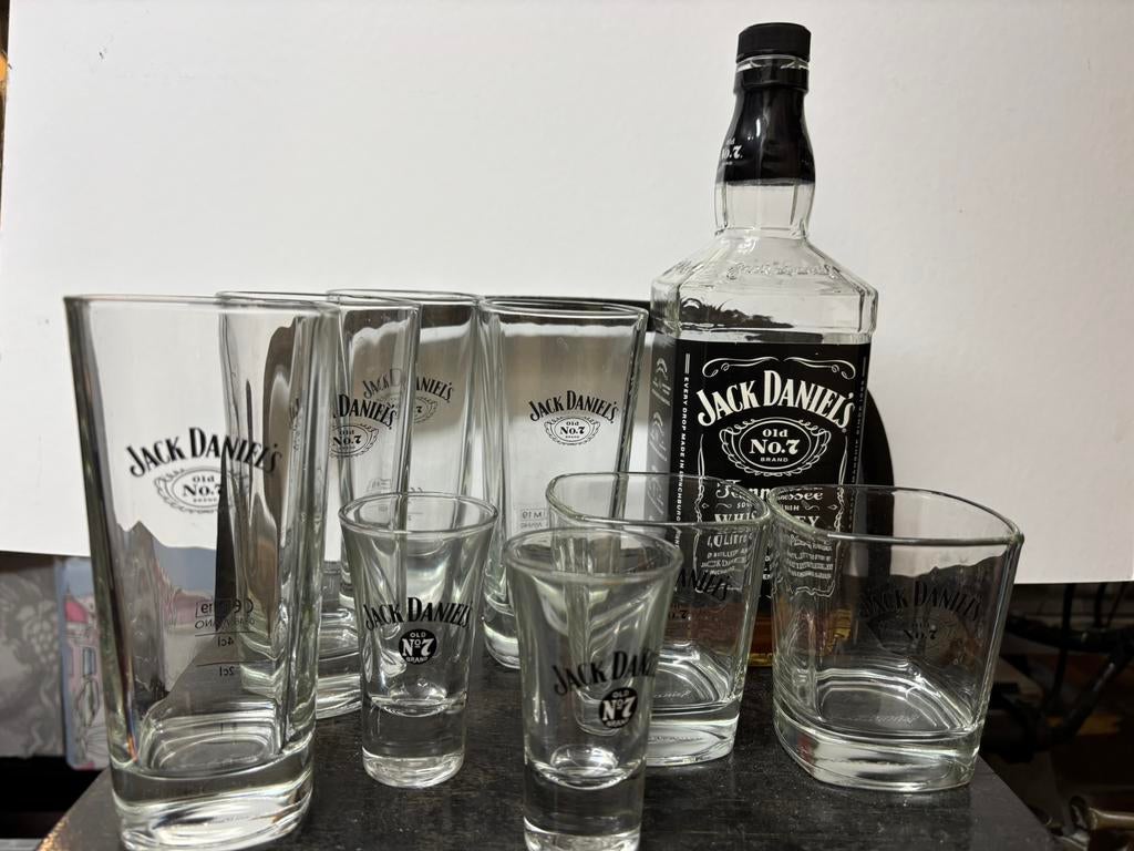 Set glazen Jack Daniels, Verzamelen, Ophalen, Zo goed als nieuw