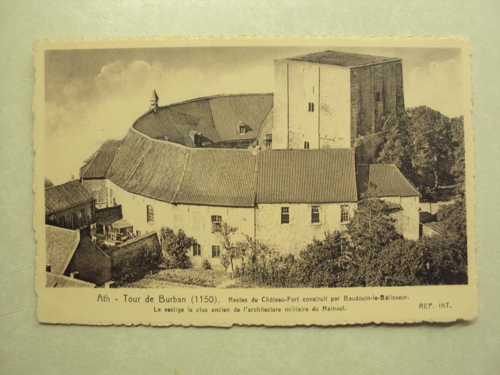 48996 - ATH - TOUR DE BURBAN 1150 - RESTES DU CHATEAU-FORT, Collections, Cartes postales | Belgique, Enlèvement ou Envoi