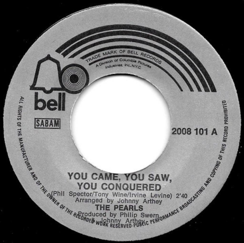The Pearls ‎– You Came, You Saw,You Conquered "popcorn swing, Enlèvement ou Envoi, Single, Comme neuf, Pop