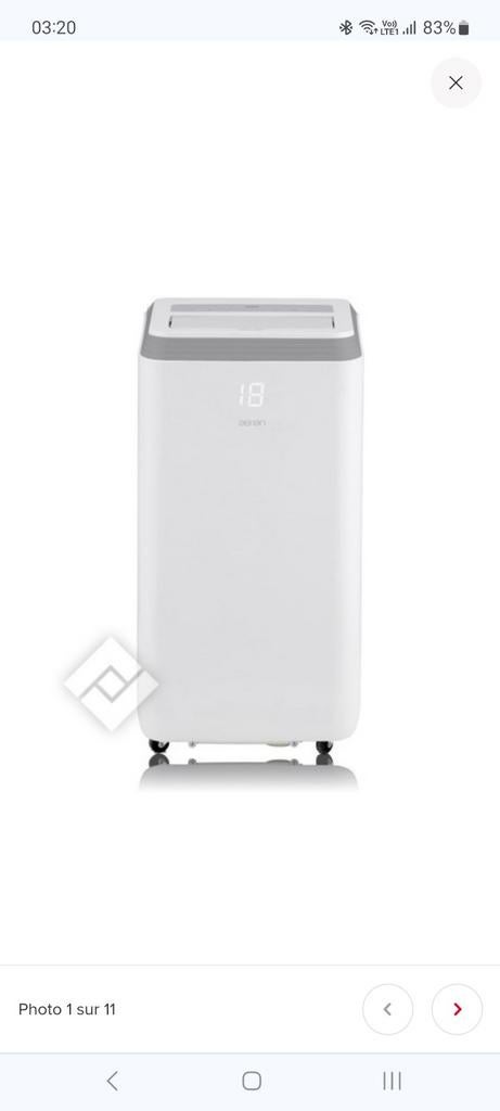 Climatiseur Aerian AAC2300, Elektronische apparatuur, Ophalen, 3 snelheden of meer, Zo goed als nieuw, Koelen en Ontvochtigen