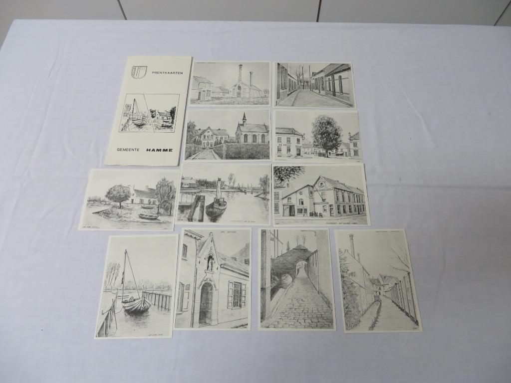 prentkaarten van de gemeente Hamme, Verzamelen, Ophalen of Verzenden, Ongelopen