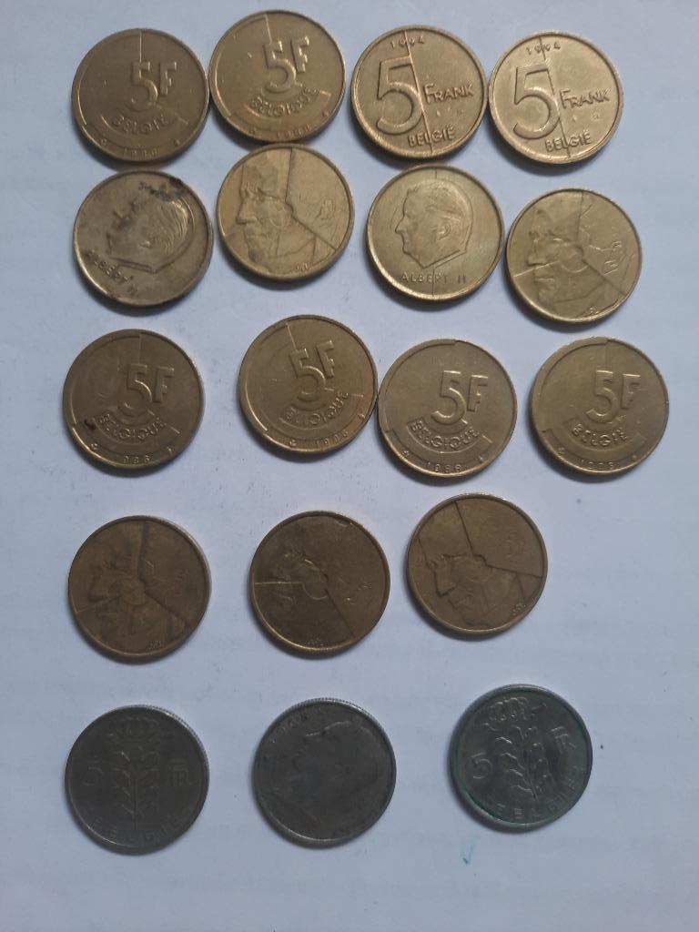 Monnaie Franc Belge, Timbres & Monnaies, Monnaies | Belgique, Enlèvement ou Envoi, Autre, Monnaie en vrac, Argent