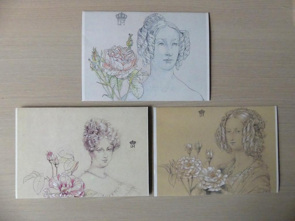 3 Thematische mappen Rozen - Pierre-Joseph Redouté, Postzegels en Munten, Ophalen of Verzenden