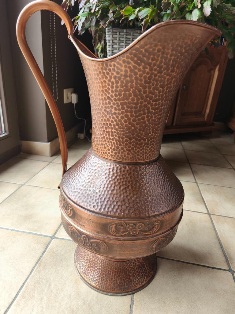 Cruche porte parapluie en cuivre, Enlèvement, Cuivre