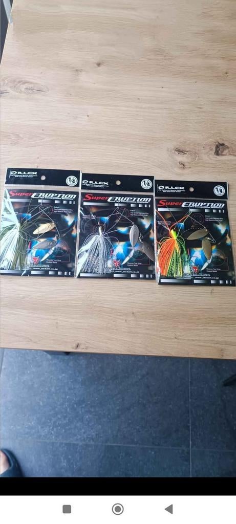 Spinnerbaits illex (jackall), Watersport en Boten, Hengelsport | Roofvissen, Zo goed als nieuw, Ophalen of Verzenden